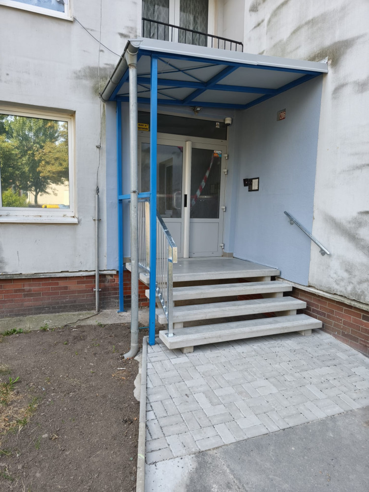 Rekonstrukce schodiště Valdštejnská 2066, Litvínov